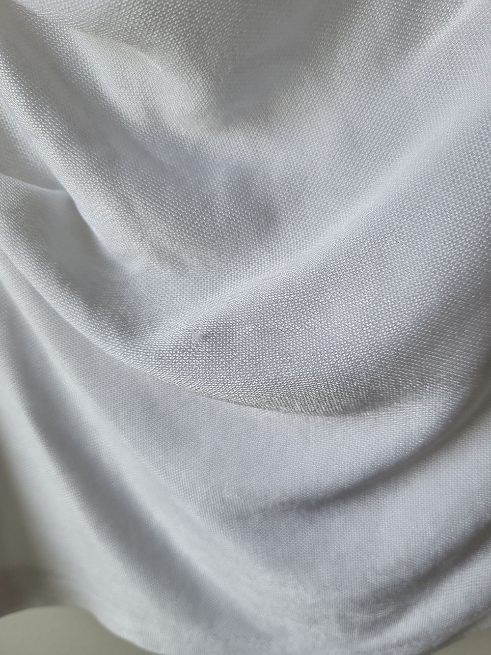 T by Alexander Wang White Draped Side-Ruched Short Sleeve Bodycon Tee Dress - Picture 4 of 12